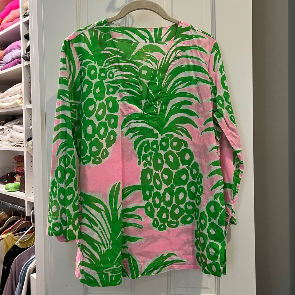 Lilly Pulitzer Pineapple Tunic Medium